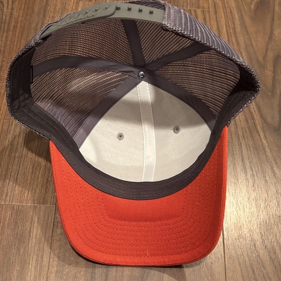 Richardson Gray and Orange Trucker Hat - Picture 3 of 3